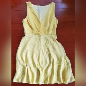 J. Crew Elegant Yellow Sleeveless Dress